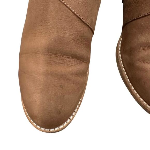 Eileen Fisher Billie Tumbled Nubuck Bootie Light Espresso 7 - Picture 4 of 16